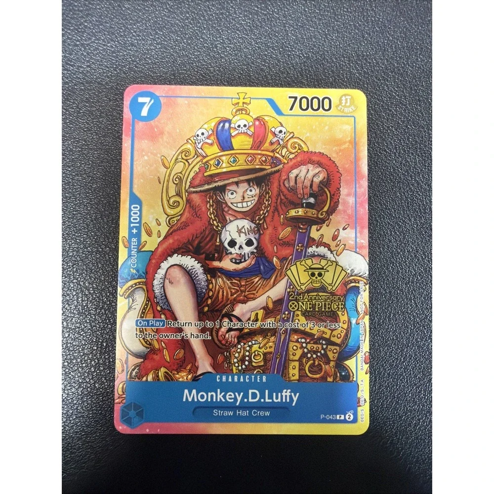 2024 One Piece 2nd Anniversary Tournament Participant Monkey D Luffy Promo R